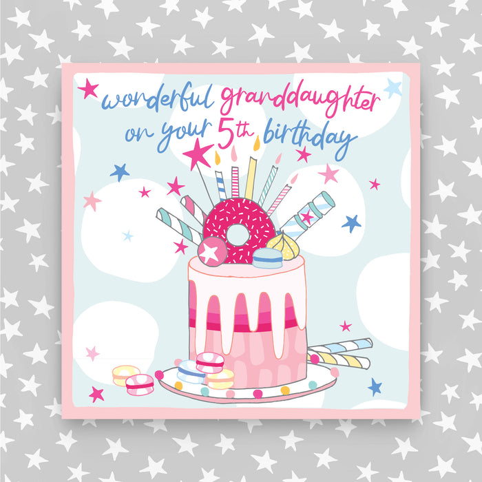 5th Birthday Greeting Card - Granddaughter (NPH68)