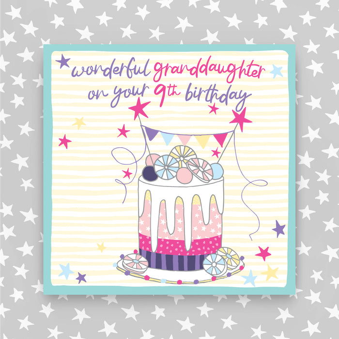 9th Birthday Greeting Card - Granddaughter (NPH80)