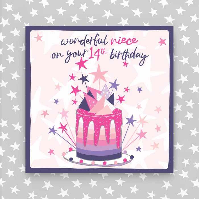 14th Birthday Greeting Card - Niece (NPH96)