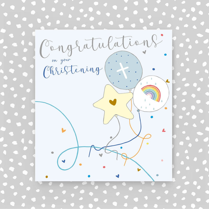 Congratulations on your Christening card - Blue (A63)