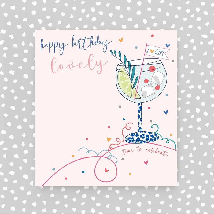 Happy Birthday Lovely card - Gin (A69)