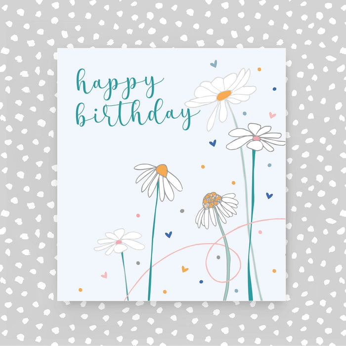 Happy Birthday card - flowers (A73)