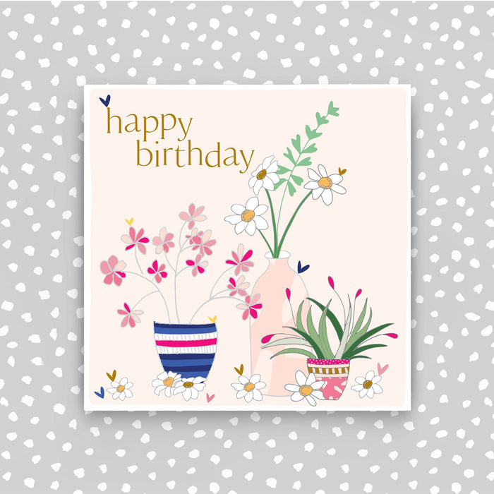Happy Birthday Card - Flowers and plants (CB169)