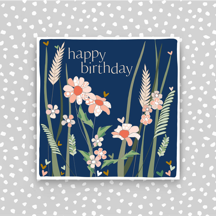 Happy Birthday Card - Flowers (CB170)