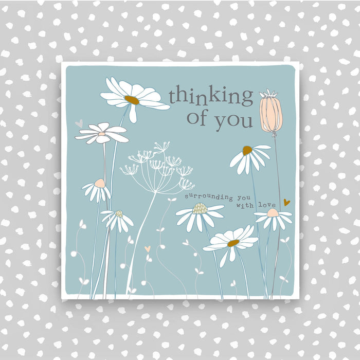 Thinking of you surrounding you in love - sympathy card (CB66)