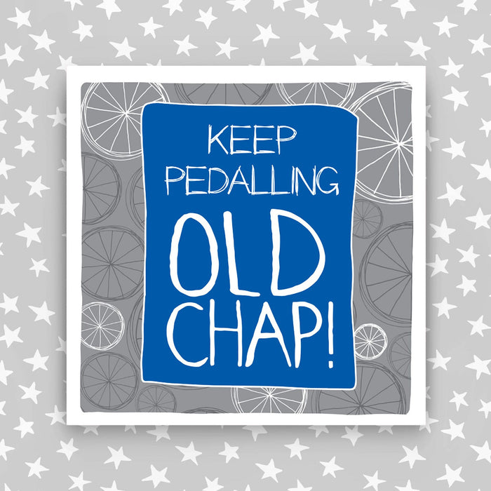 Male Birthday Card - Keep Pedalling Old Chap (IR50)