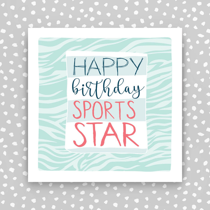Female Birthday Card - Happy Birthday Sports Star (IR94)