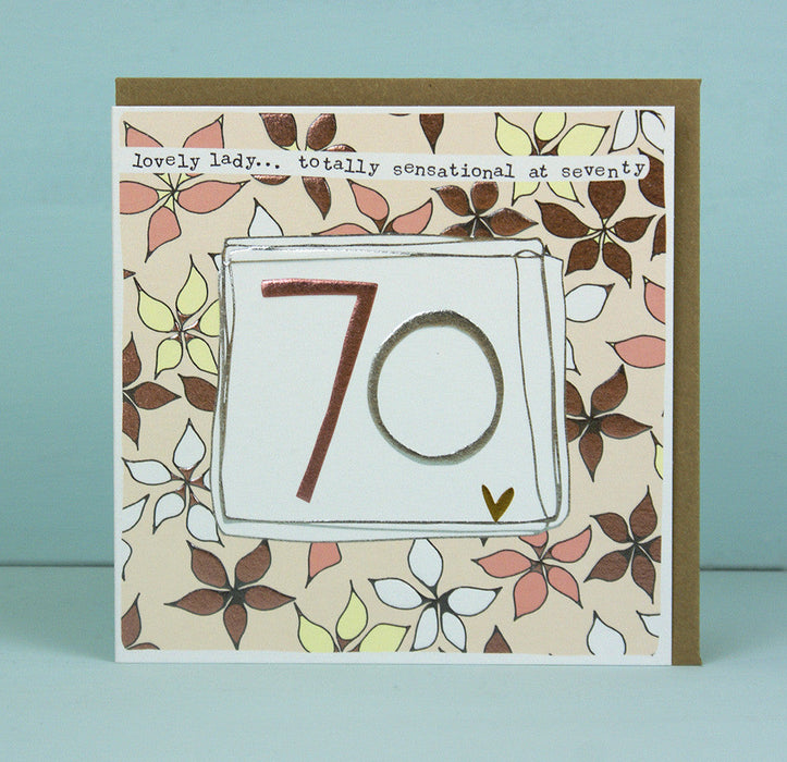Female 70th Birthday Card (LF20)