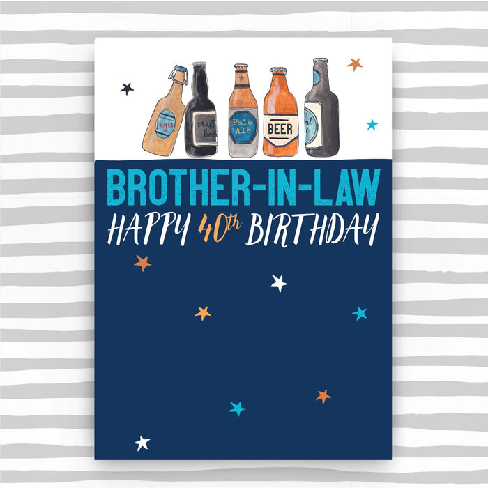 Brother-in-law 40th Birthday Card (NSS45)