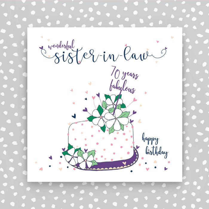 Sister-in-law 70th Birthday Card (NTJ169)