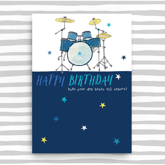 Happy Birthday - drums card (SS14)