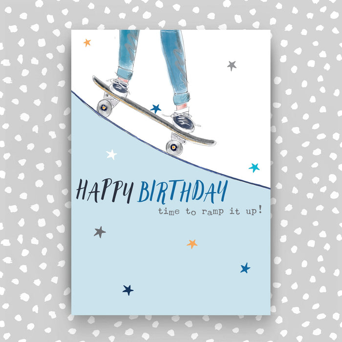 Happy Birthday Card- Skateboarding (SS47)