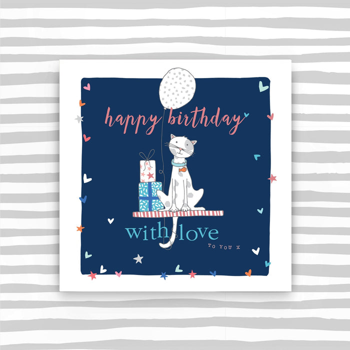 Happy Birthday Card - Cat (TC13)