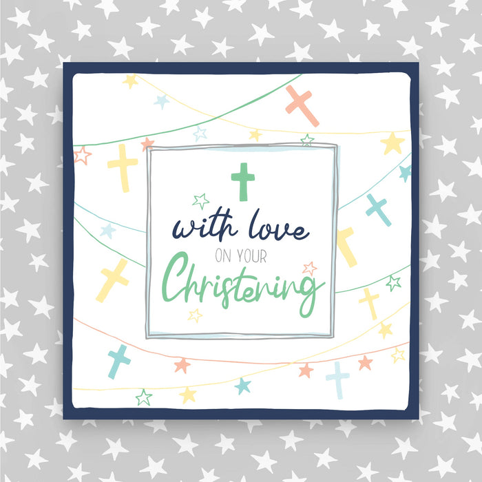 With Love on your Christening Card (TF107)