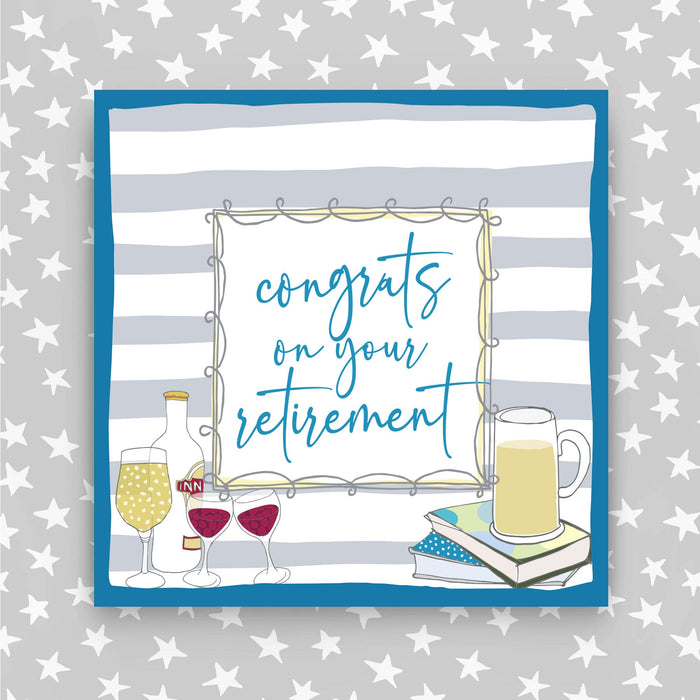 Congrats on your Retirement Greeting Card - Beer (TF18)
