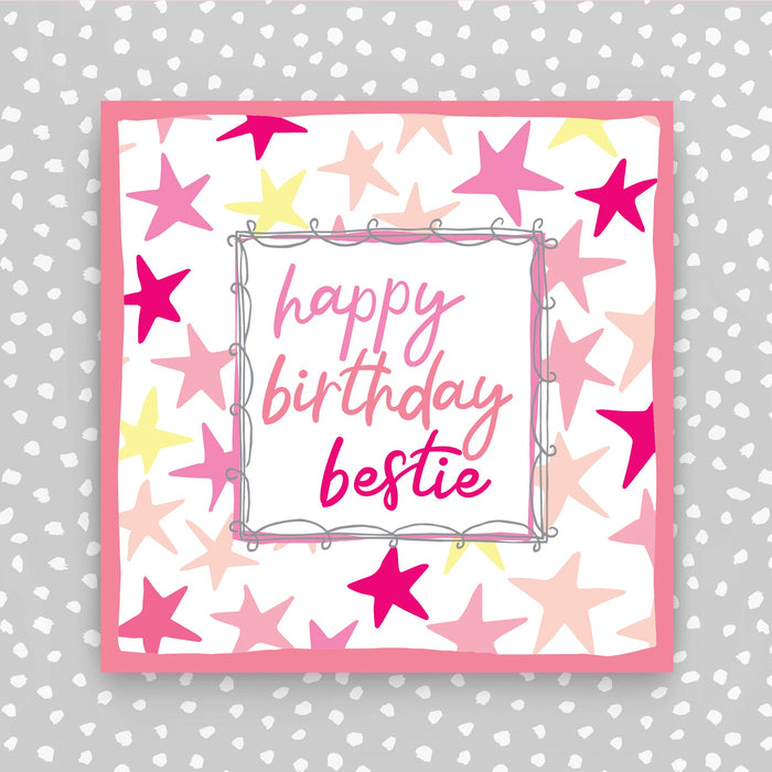 Happy Birthday Bestie Card - Stars (TF80)