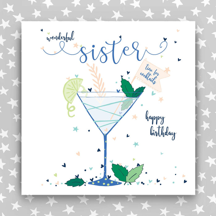 Large, Luxury Sister Birthday Card (TJP27)