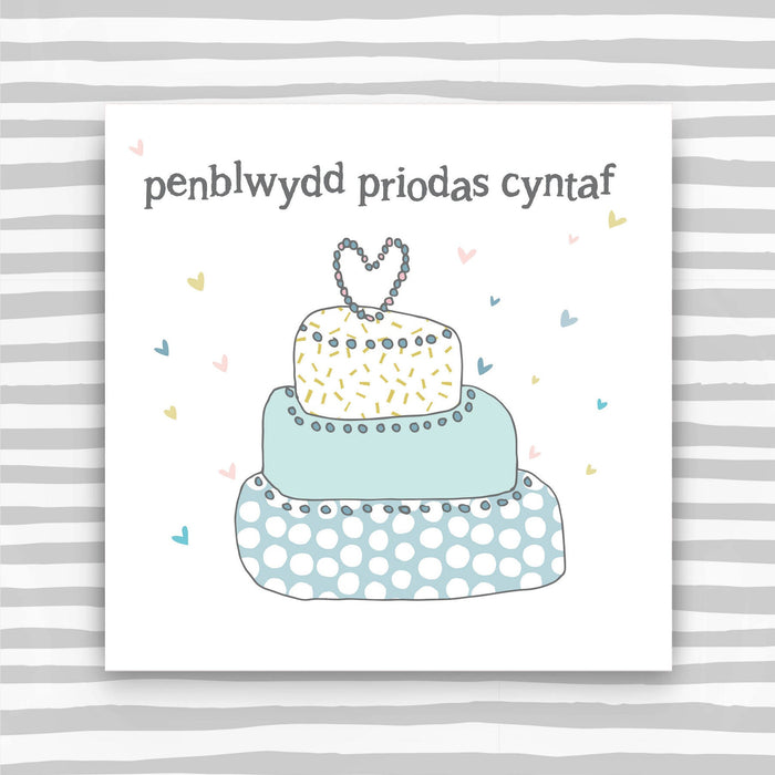 Penblwydd Priodas Cyntaf  (1st Wedding Anniversary) (WHT14)