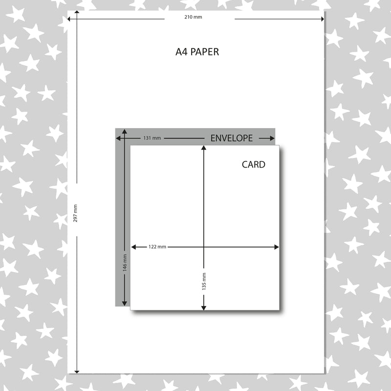 2nd birthday card - Blue Star (A39)