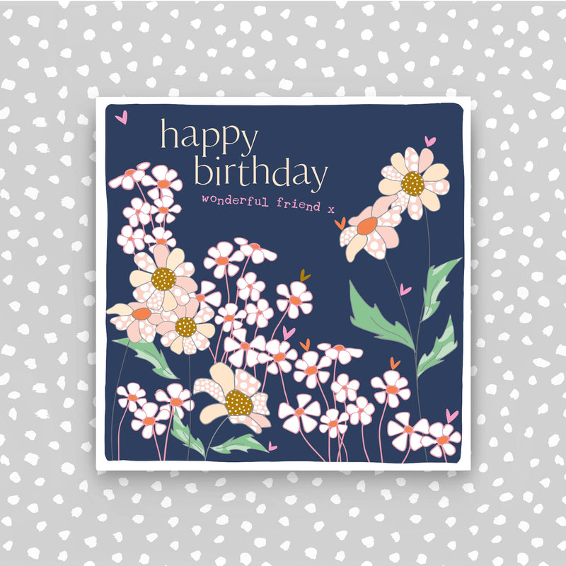 Happy Birthday Wonderful Friend Greeting Card (CB248)