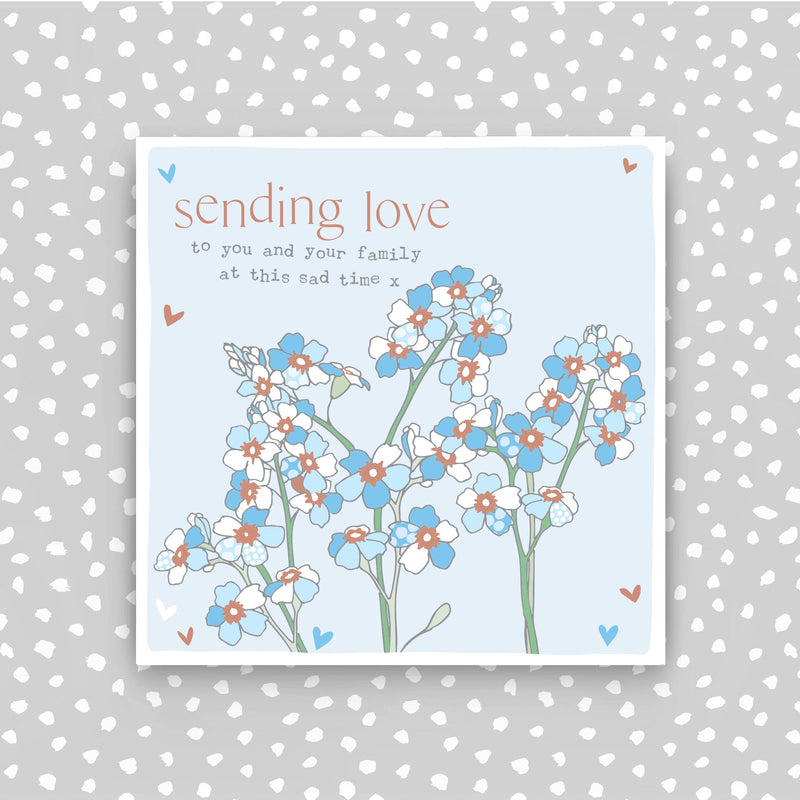 Sending love to you and your family at this sad time Greeting Card (CB261)