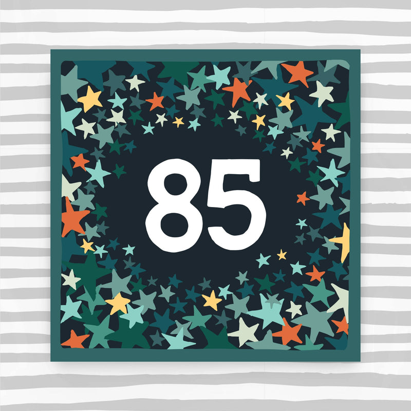 CK96 - 85th Birthday Card - Male Pattern Birthday Card