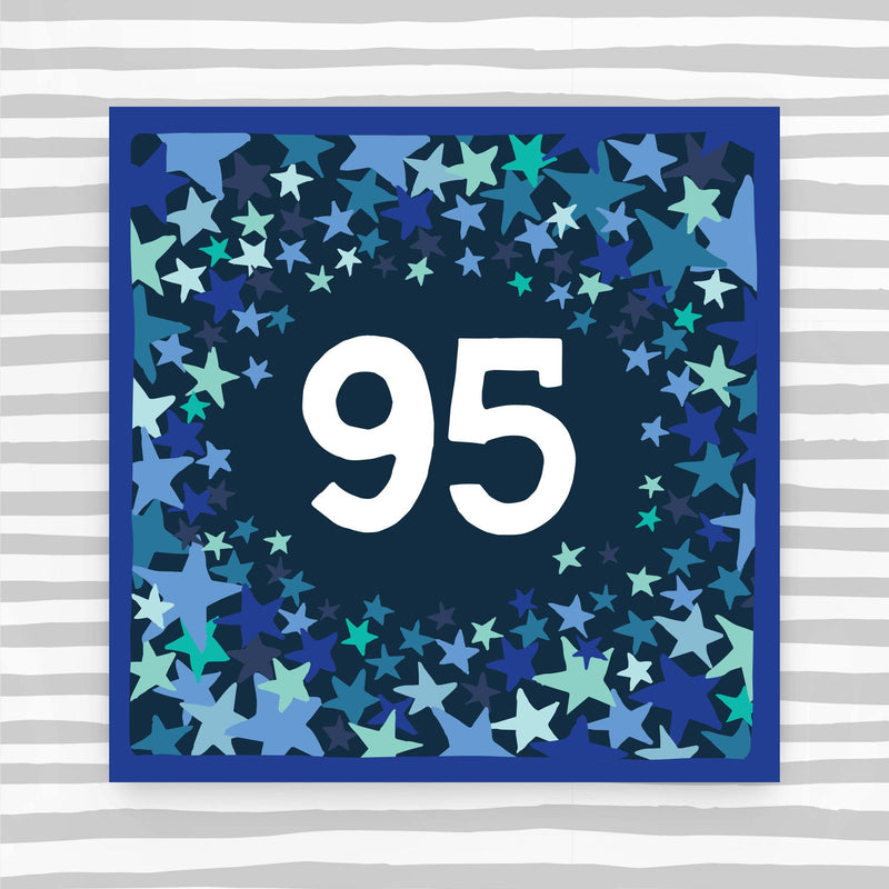 CK97 - 95th Birthday Card - Male Pattern Birthday Card