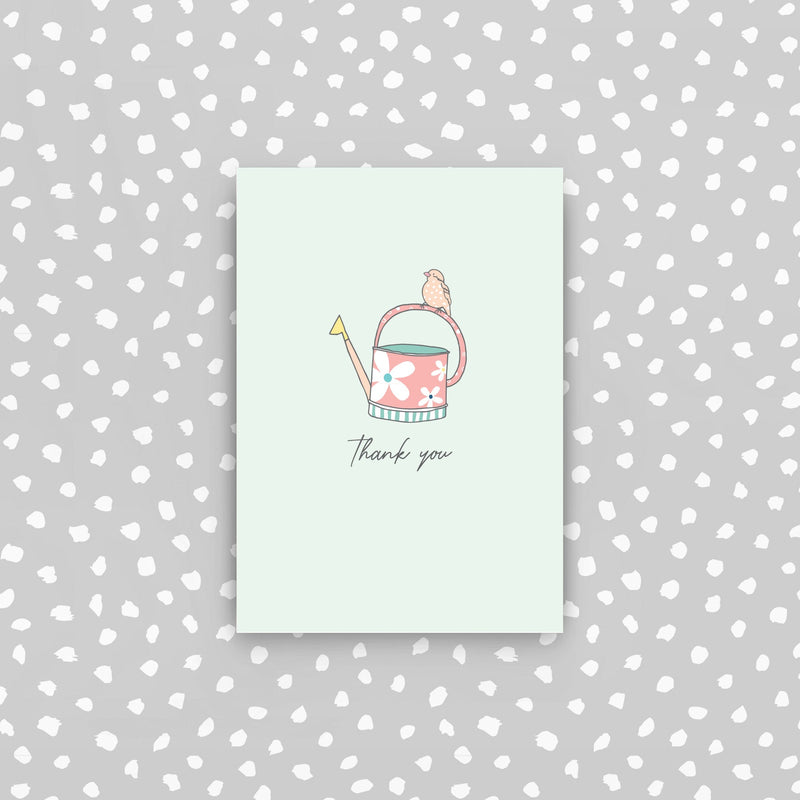 D19 - Watering can - thank you mini card