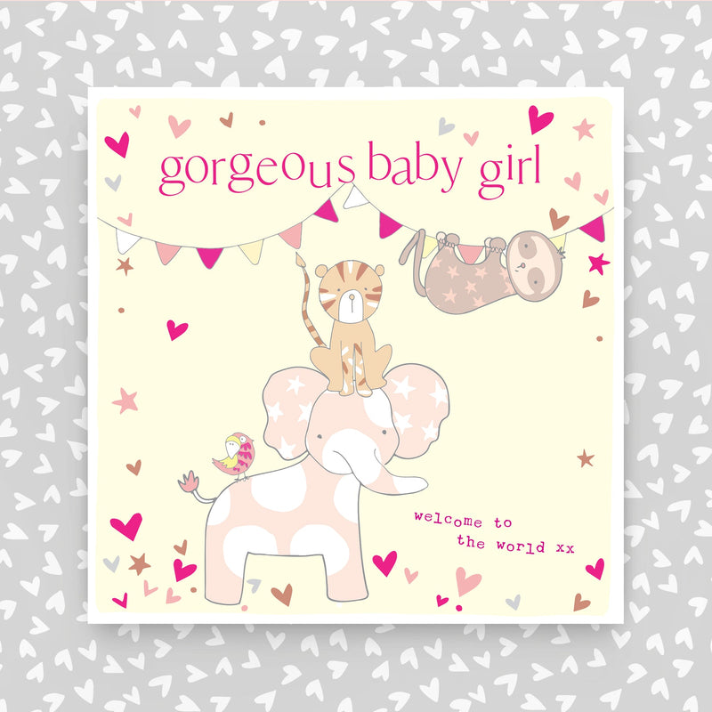 Gorgeous Baby Girl Greeting Card (FB254)