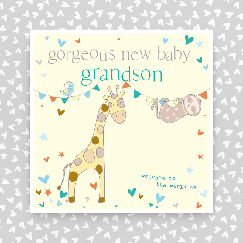 New Baby Grandson Greeting Card (FB255)