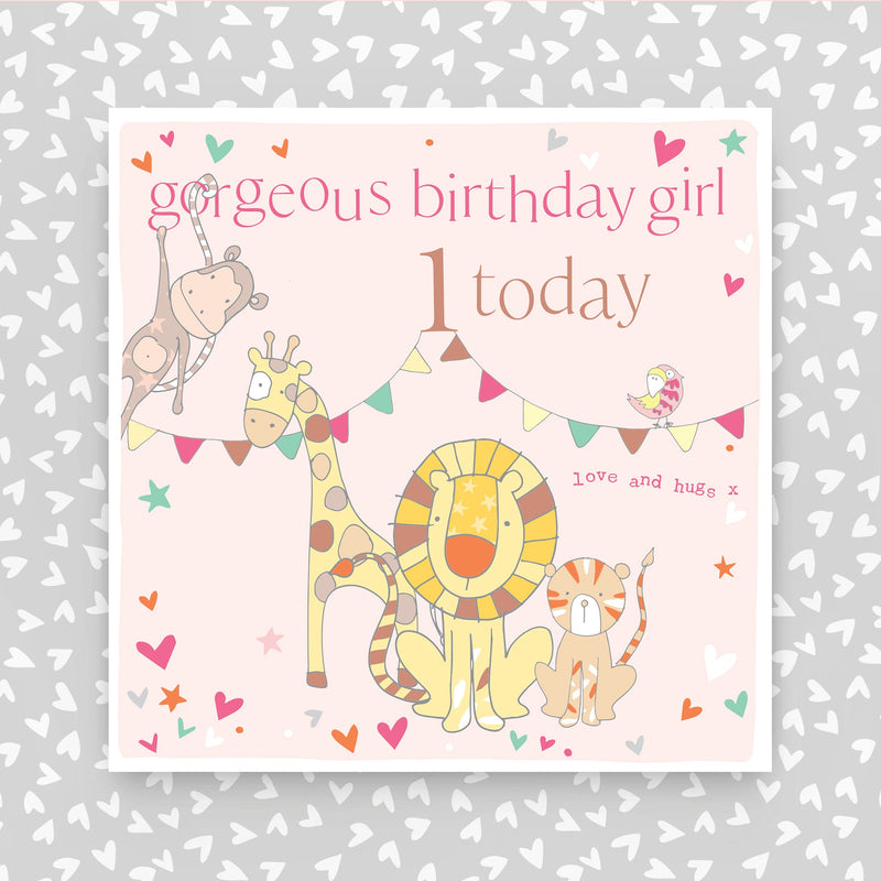 Gorgeous Birthday Girl 1 Today Greeting Card (FB258)