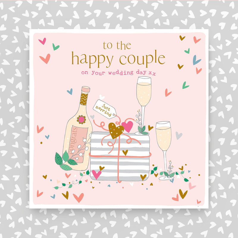 Happy Couple on your Wedding Day Greeting Card (FB259)