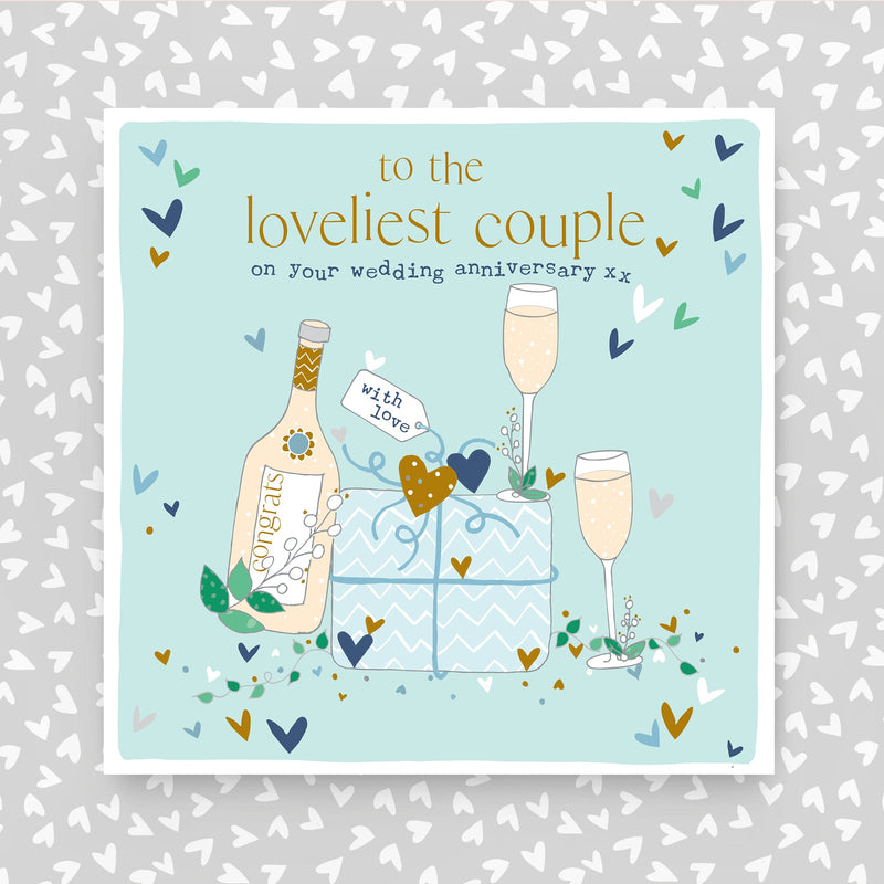 Loveliest Couple on your Anniversary Greeting Card (FB263)