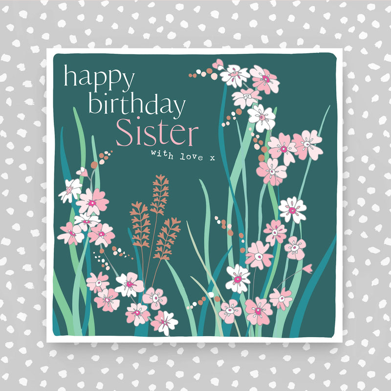 Happy Birthday Sisiter with love Greeting Card (FB268)