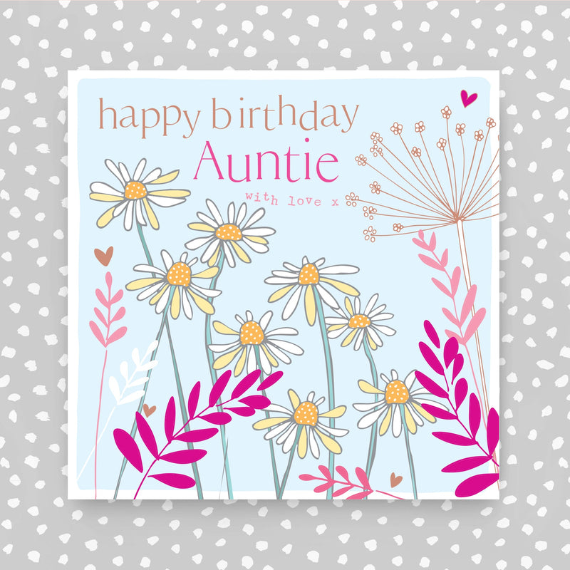 Happy Birthday Auntie with love Greeting Card (FB270)