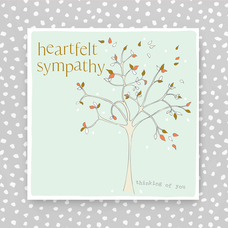 Heartfelt Sympathy -  thinking of you Greeting Card (FB272)