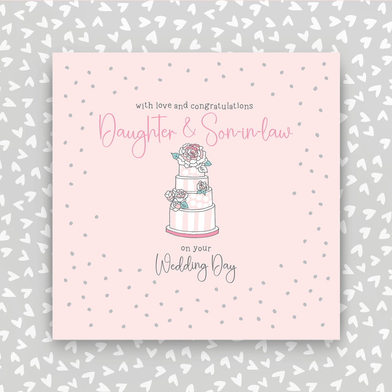 Daughter and Son-in-law on your Wedding day greeting card (GR22)