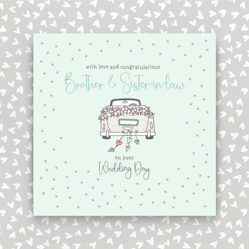 Brother & Sister-in-law on your Wedding day greeting card (GR25)