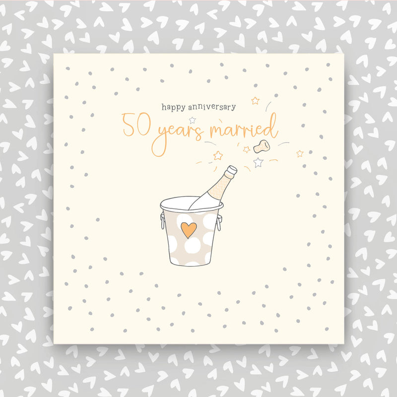 50 years married - Happy Anniversary greeting card (GR35)