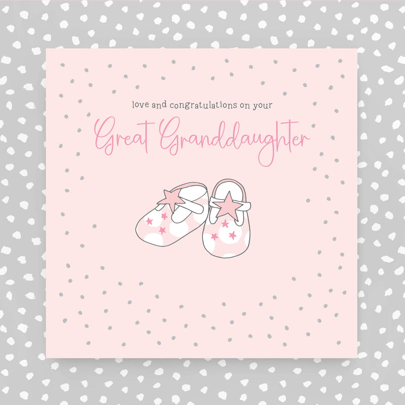 Congratulations on your new Great granddaughter greeting card (GR83)
