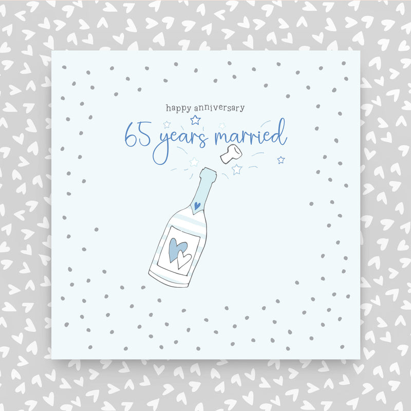 65 years married - Happy Anniversary Greeting Card (GR88)