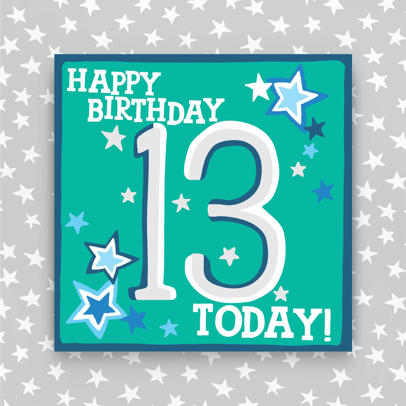 Boy Aged 13 Birthday Card (HH13)
