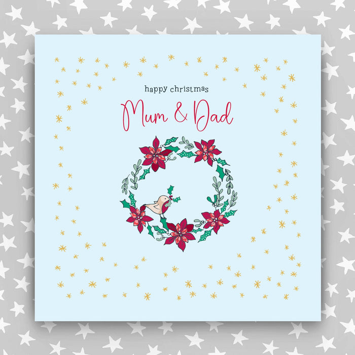 Happy Christmas Mum and Dad - Large greeting card (LGR01)