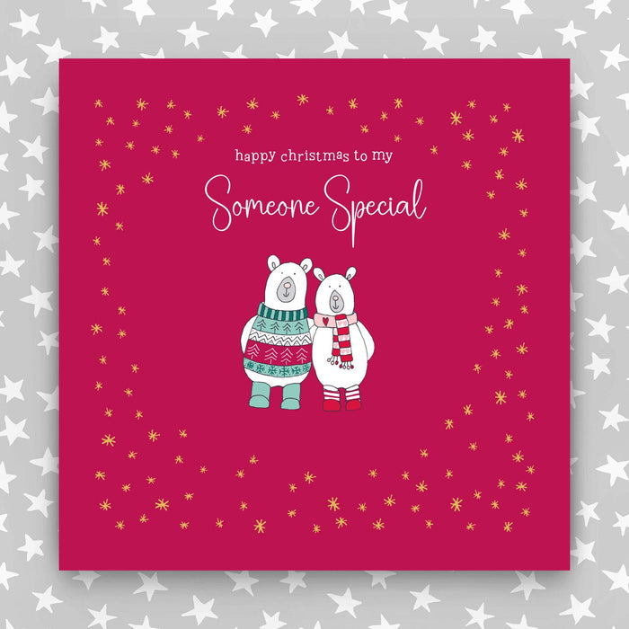 Happy Christmas to my Gorgeous Someone Special - Large greeting card (LGR04)