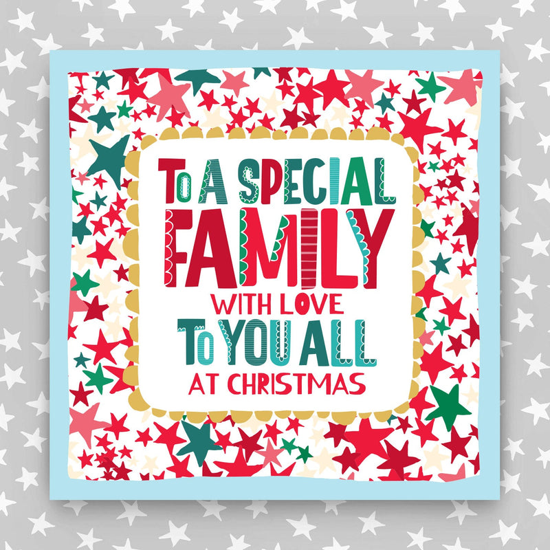 Large Christmas Card To a To A Special Family (LXTF12)