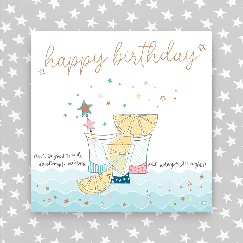 Happy Birthday Shots Greeting Card (MA07)