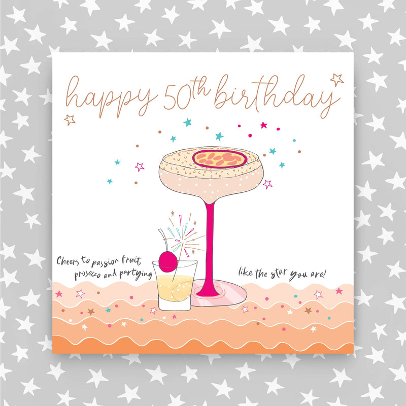 Happy 50th Birthday - Party like a star Greeting Card (MA19)