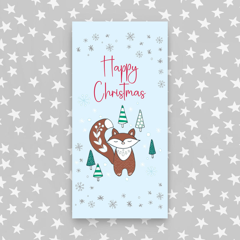 Christmas Money Wallet featuring a fox (MW45)