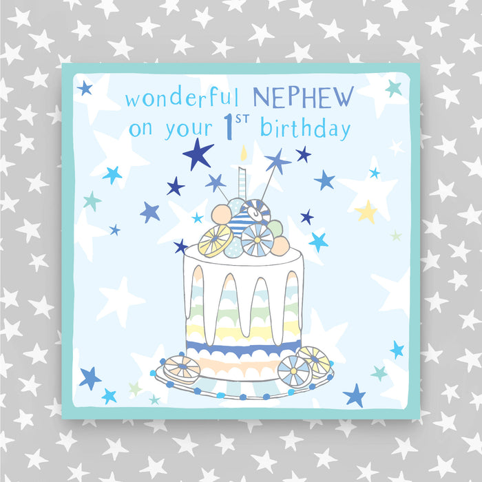 1st Birthday Greeting Card - Nephew (NPH03)