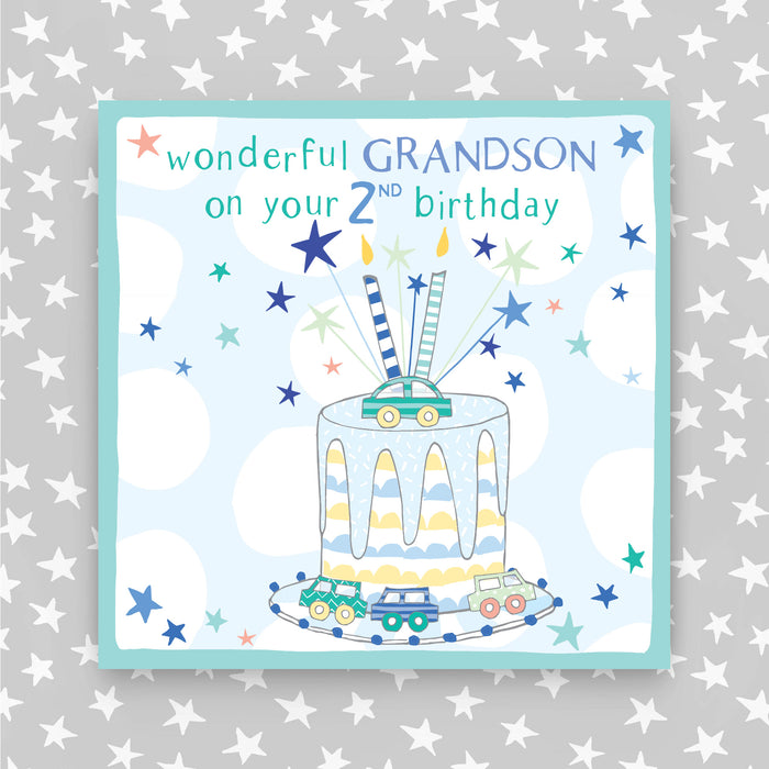 2nd Birthday Greeting Card - Grandson (NPH05)